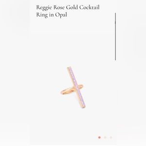 Kendra Scott Reggie Rose Gold Cocktail Ring in Lavender Kyocera Opal